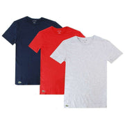 lacoste-crew-neck-slim-fit-cotton-3-pack-t-shirts---navyredsilver-chine-grey-34459059