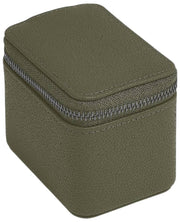Stackers Zipped Mini Travel Watch Box - Olivgrön
