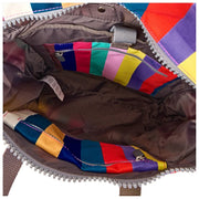 Roka Canfield B Medium Återvunnen Canvas Ryggsäck - Bred Multi Stripe