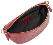 Elie Beaumont Woven Sling Bag - Oxblodsröd