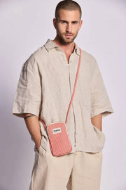 Hindbag Bill telefonväska - Röda ränder