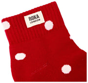 Roka Wembley Ankelstrumpor - Scarlet Red Dot