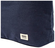 Roka Hoxton Large Cotton Canvas Axelväska - Antracitgrå