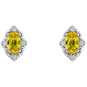 elements-gold-oval-sapphire-and-diamond-9ct-gold-earrings---goldyellow-35461339