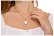 Pearls of the Orient Keishi Large Pearl Pendant Halsband - Guld/Vit