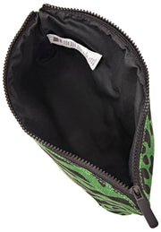 Roka Maida Vale Medium Cotton Canvas Pouch - Kronärtskocka Grön