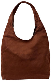Roka Hoxton Large Cotton Canvas Axelväska - Lindt Brown