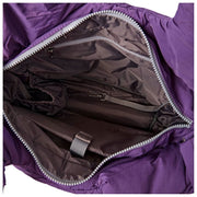 Roka Oxford Medium Taslon Axelväska - Gothic Grape Lila