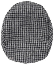 Dents Blashford Tweed Flat Cap - Kolgrå