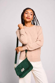 Hindbag Margault Axelväska - Velvet Pine Green