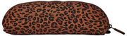 Roka Tate liten bomullscanvaspåse - Mini Leopard Brun