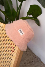 Hindbag Bob Teddy Bucket Hat - Puderrosa