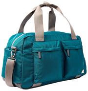 Roka Gatwick Medium Recycled Canvas Duffelväska - Deep Teal Blue