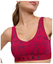 Falke Daily Comfort Print 2-Pack Bustier Bralette - Svart/Röd