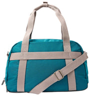 Roka Gatwick liten återvunnen duffelväska i canvas - Deep Teal Blue