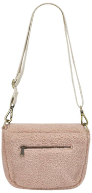 Hindbag Margault Teddy Axelväska - Puderrosa