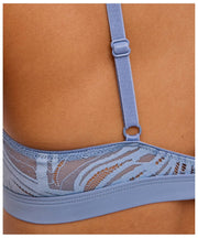 Falke Delicate Touch Triangle Bralette - Blått stål