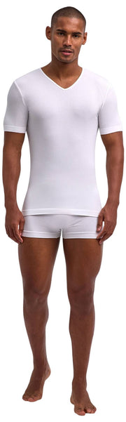 Falke Daily Seamless V-ringad T-shirt - Vit