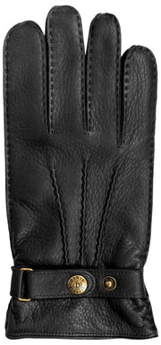 Dents Whitchurch Deerskin Läderhandskar - Svart