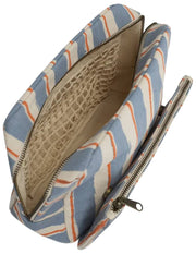 Hindbag Alix Extra Large Necessär - Orange/Blue Stripes