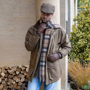 Dents Rutig Rutig Tofs Scarf - Beige