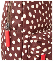 Roka Willesden Large Crossbody-väska i återvunnen canvas - brun fläck