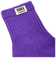 Roka Windsor Solid Crew Socks - Lila