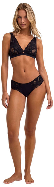 Falke Delicate Touch Triangle Bralette - Svart