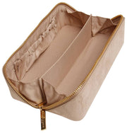 Alice Wheeler London Kensington Small Mocka Train Case - Mink Cream
