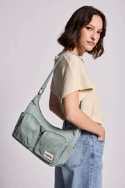 Hindbag Emile Multi Pocket Axelväska - Sage Green