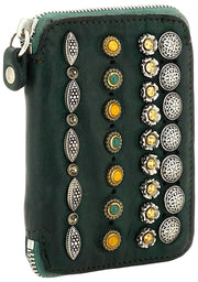 Campomaggi Forte Dei Marmi Rhinestone Purse - Grön flaska