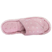 isotoner-popcorn-turnover-open-toe-slippers---pink-spot-34523377