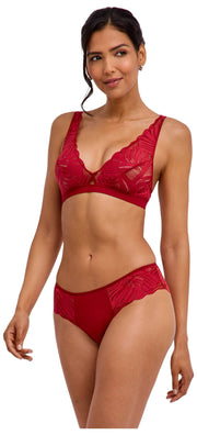 Falke Delicate Touch Triangle Bralette - Ventimiglia Röd