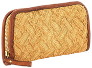 Campomaggi Veracruz Halmläderväska - Naturlig Beige/Cognac Tan