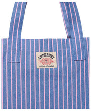 Superdry & Co Oxford Stripe Tygväska - Broker Navy/Pink Stripe