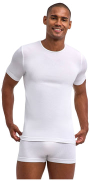 Falke Daily Seamless T-shirt med rund hals - Vit