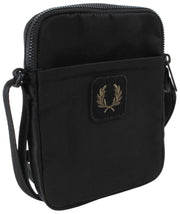 Fred Perry Crinkle Nylon liten sidoväska - Svart