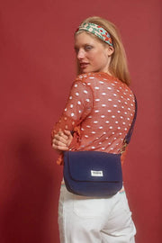 Hindbag Margault Quilted Axelväska - Marinblå