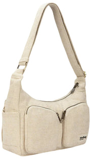 Hindbag Emile Multi Pocket Axelväska - Jute Beige