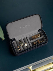 Stackers dragkedja Medium Travel Smyckeskrin - Marinblå