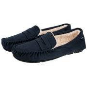 totes-toasties-suedette-moccasin-slippers---navy-34474179