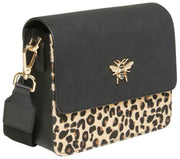 Alice Wheeler London Highbury Crossbody-väska - Svart/Leopard