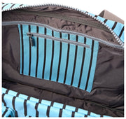 Roka Gatwick Medium Recycled Canvas Duffelväska - Blue Stripe