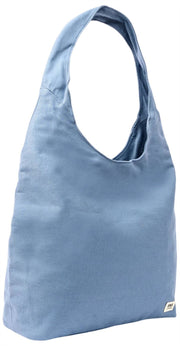 Roka Hoxton Large Cotton Canvas Axelväska - Aviation Blue