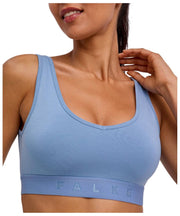 Falke Daily Comfort Print 2-Pack Bustier Bralette - Beige/Blå