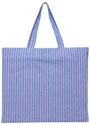 Superdry & Co Oxford Stripe Tygväska - Broker Navy/Pink Stripe