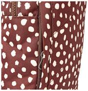 Roka Willesden Large Crossbody-väska i återvunnen canvas - brun fläck