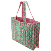 elie-beaumont-serendipity-cotton-quilted-tote-bag---lotus-greenpink-34301062