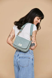 Hindbag Margault Quiltad axelväska - Sage Green