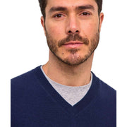 falke-pure-cashmere-v-neck-sweater---space-blue-35073095